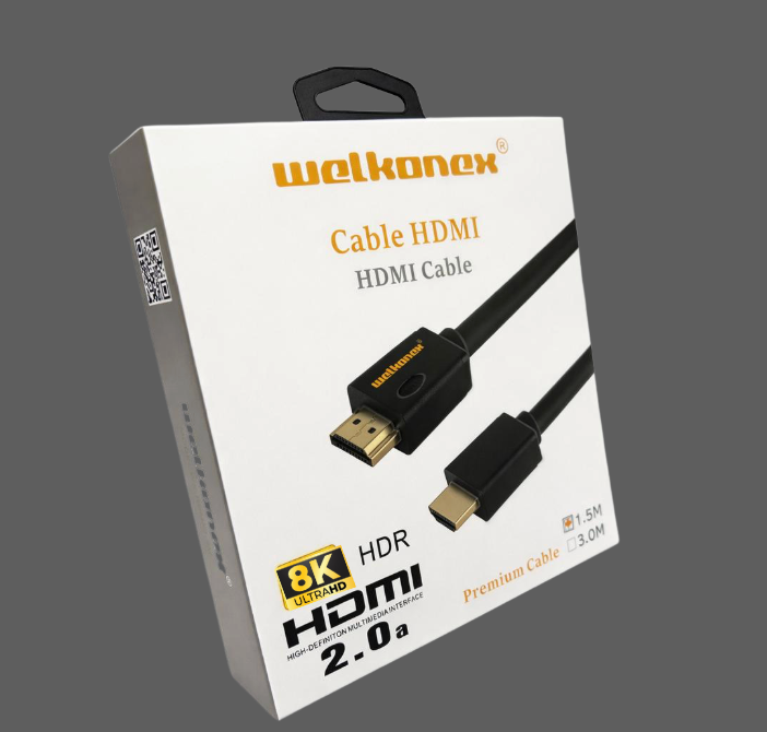 CABLE HDMI V2.1 8K 1.5M WELKONEX