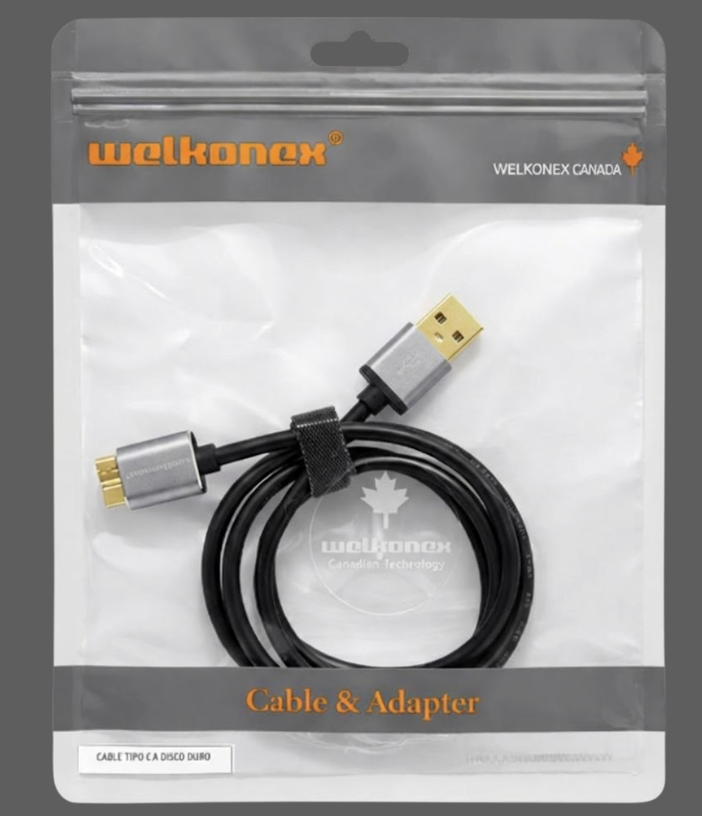 CABLE USB 3.0 A USB MICRO B 1 MT