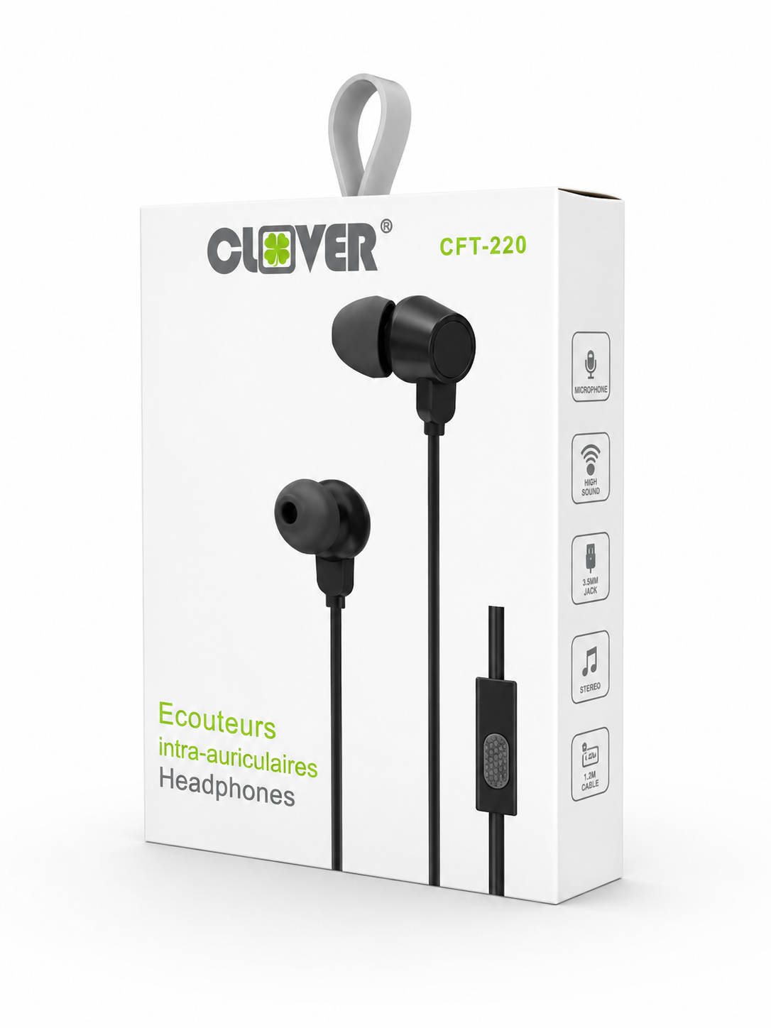 AUDIFONO MANOS LIBRE NEGRO CLOVER