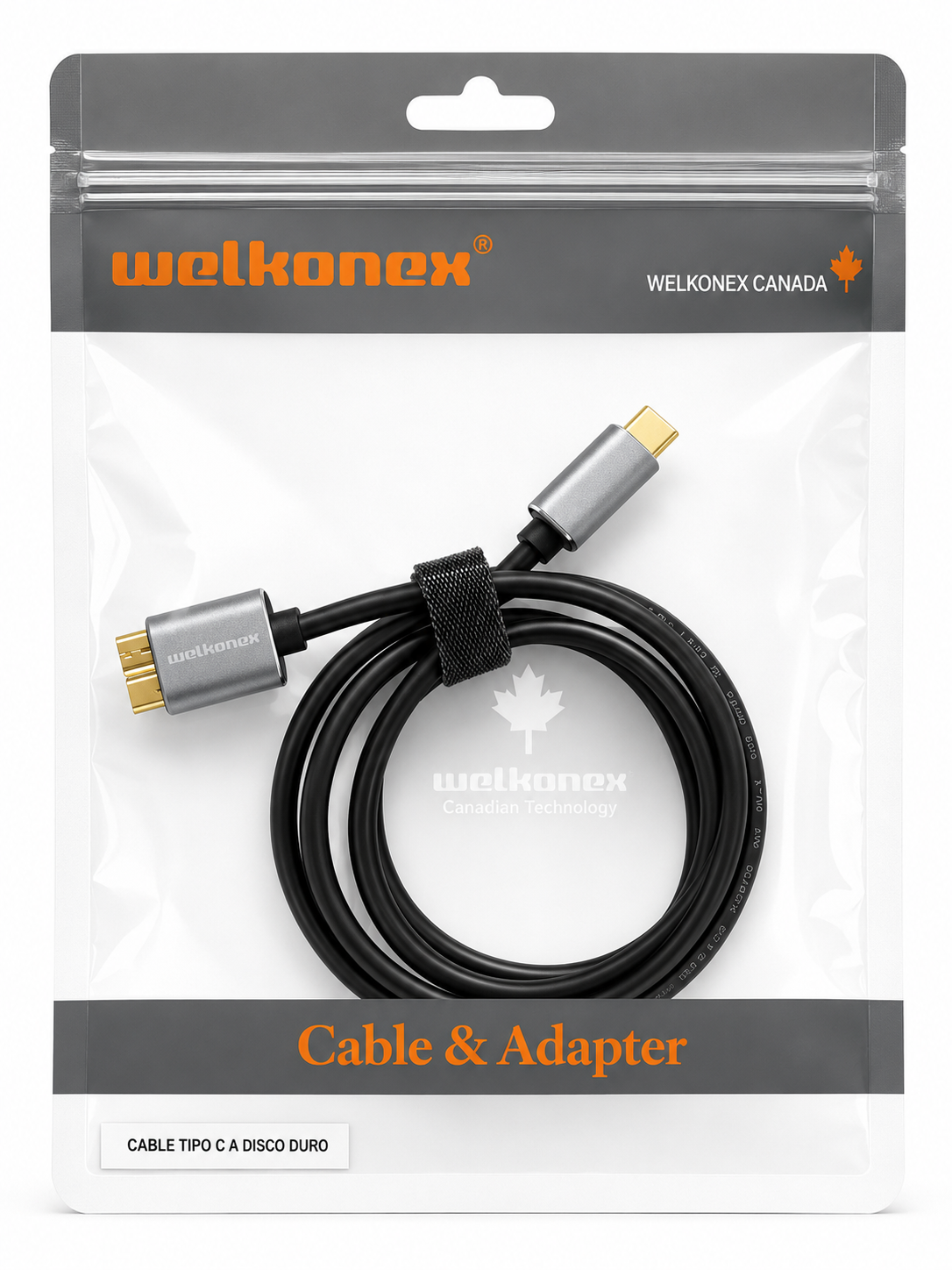 CABLE USB-C 3.1 A USB MICRO B 1 MT